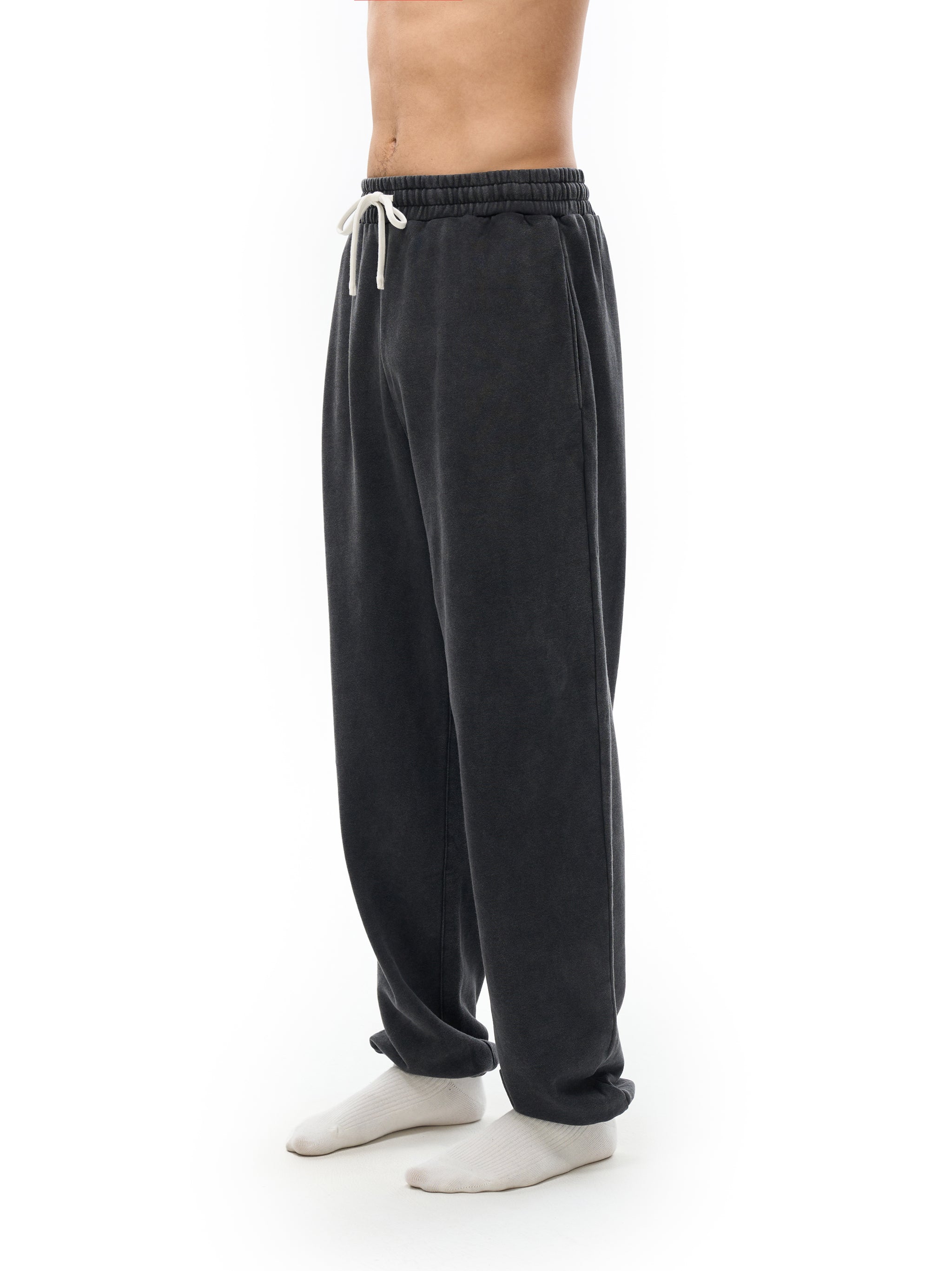 100% COTTON VINTAGE WASHED SWEATPANTS