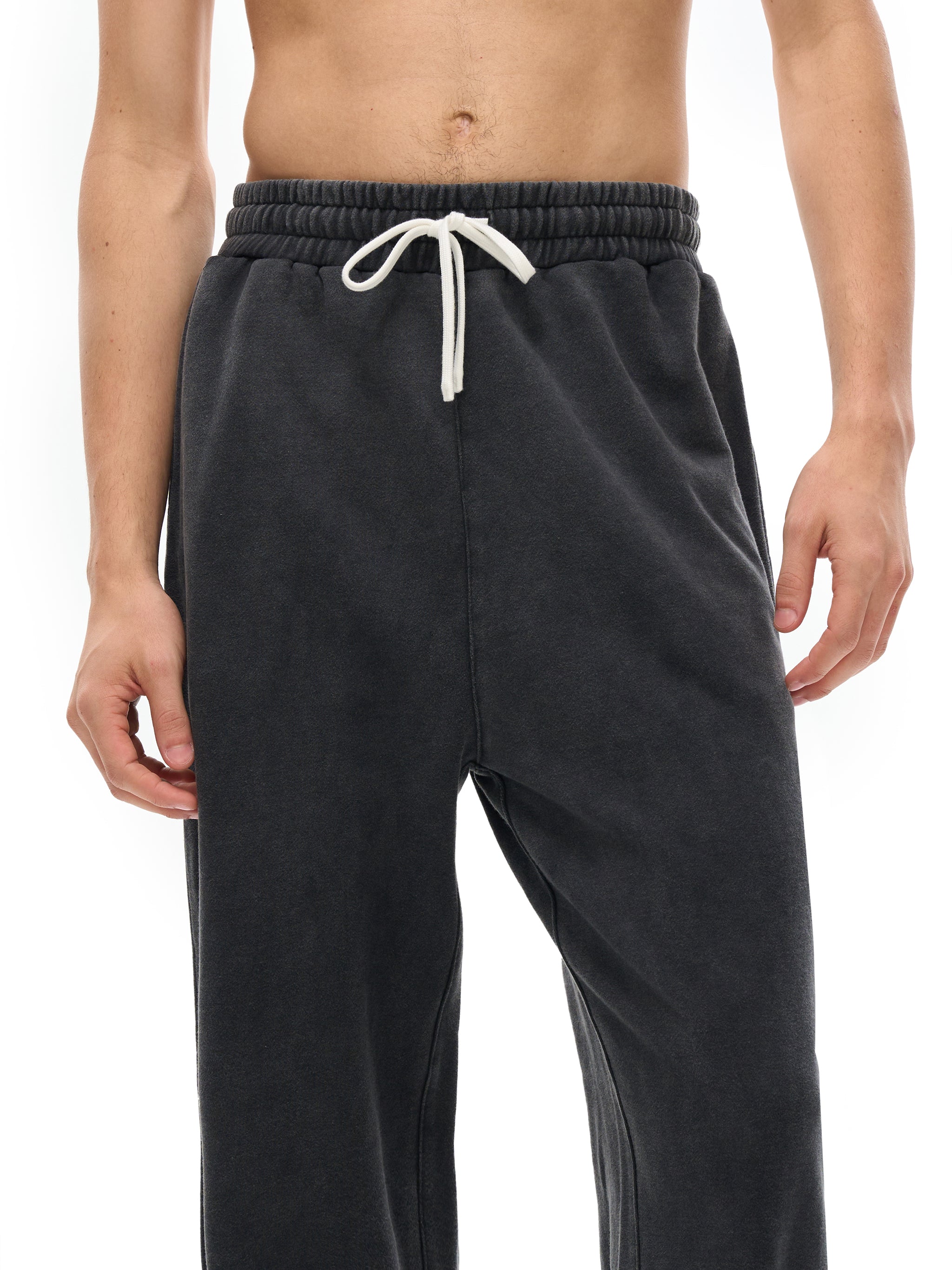 100% COTTON VINTAGE WASHED SWEATPANTS