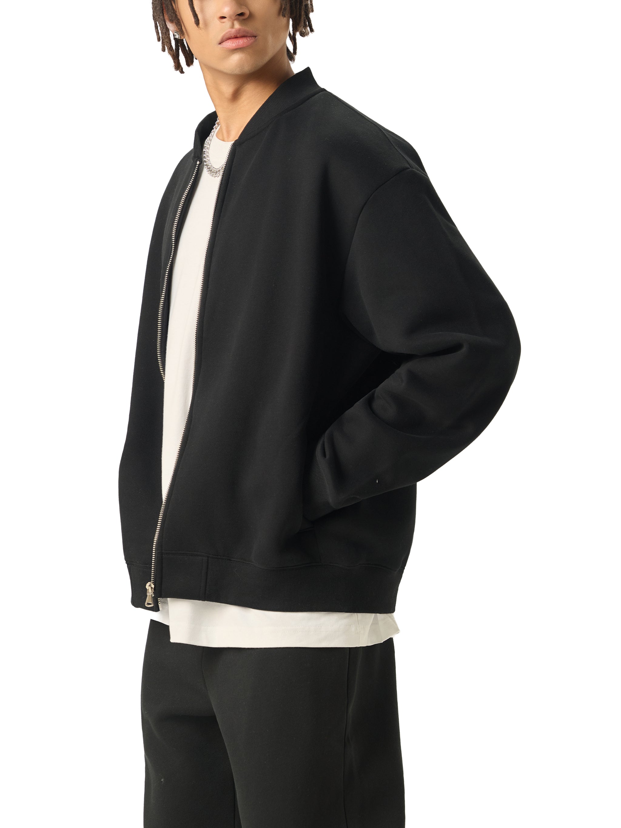 FLEECE VARSITY JACKET