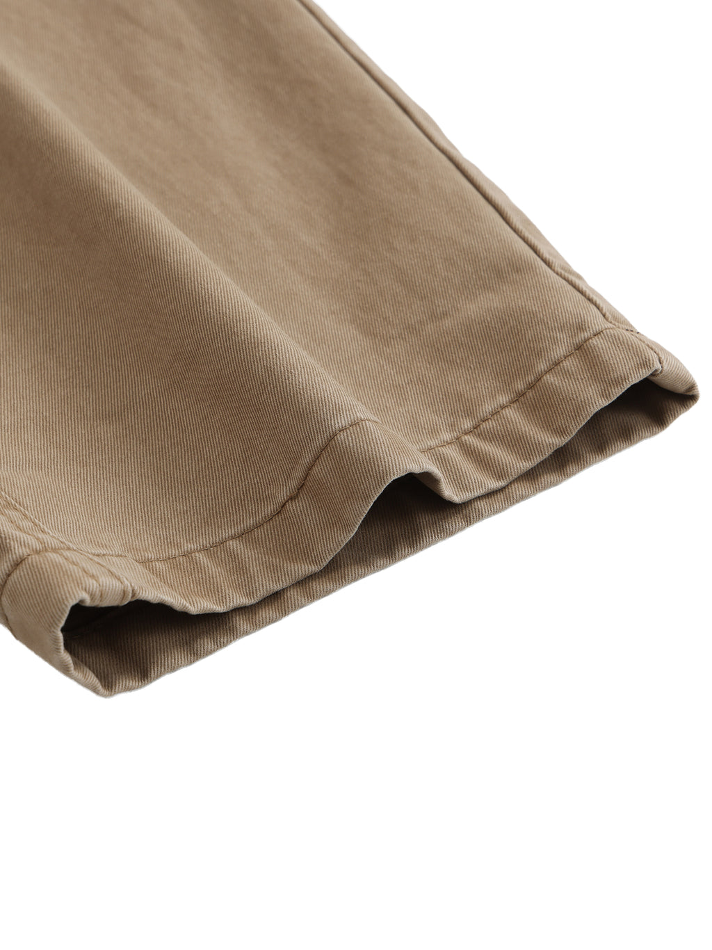 100% COTTON ELASTIC WAIST CARGO PANTS