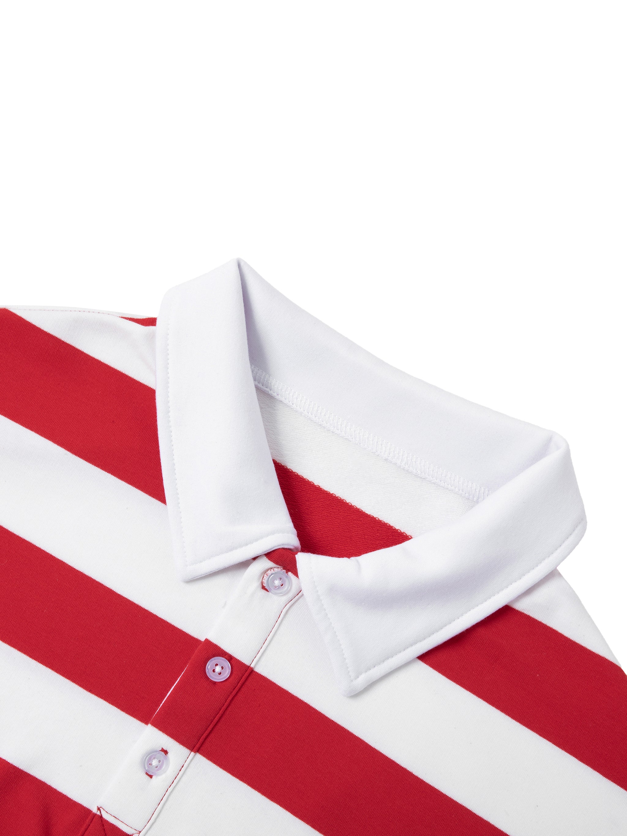 100% COTTON STRIPED POLO LONGSLEEVE