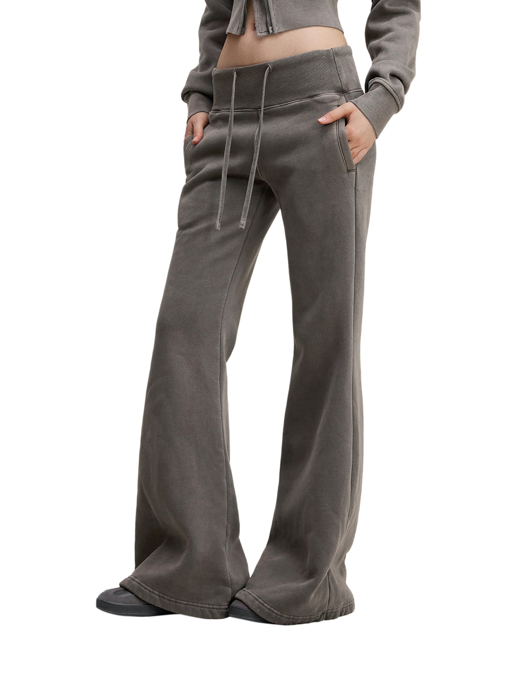 WOMEN'S VINTAGE WASHED FLARED PANTS