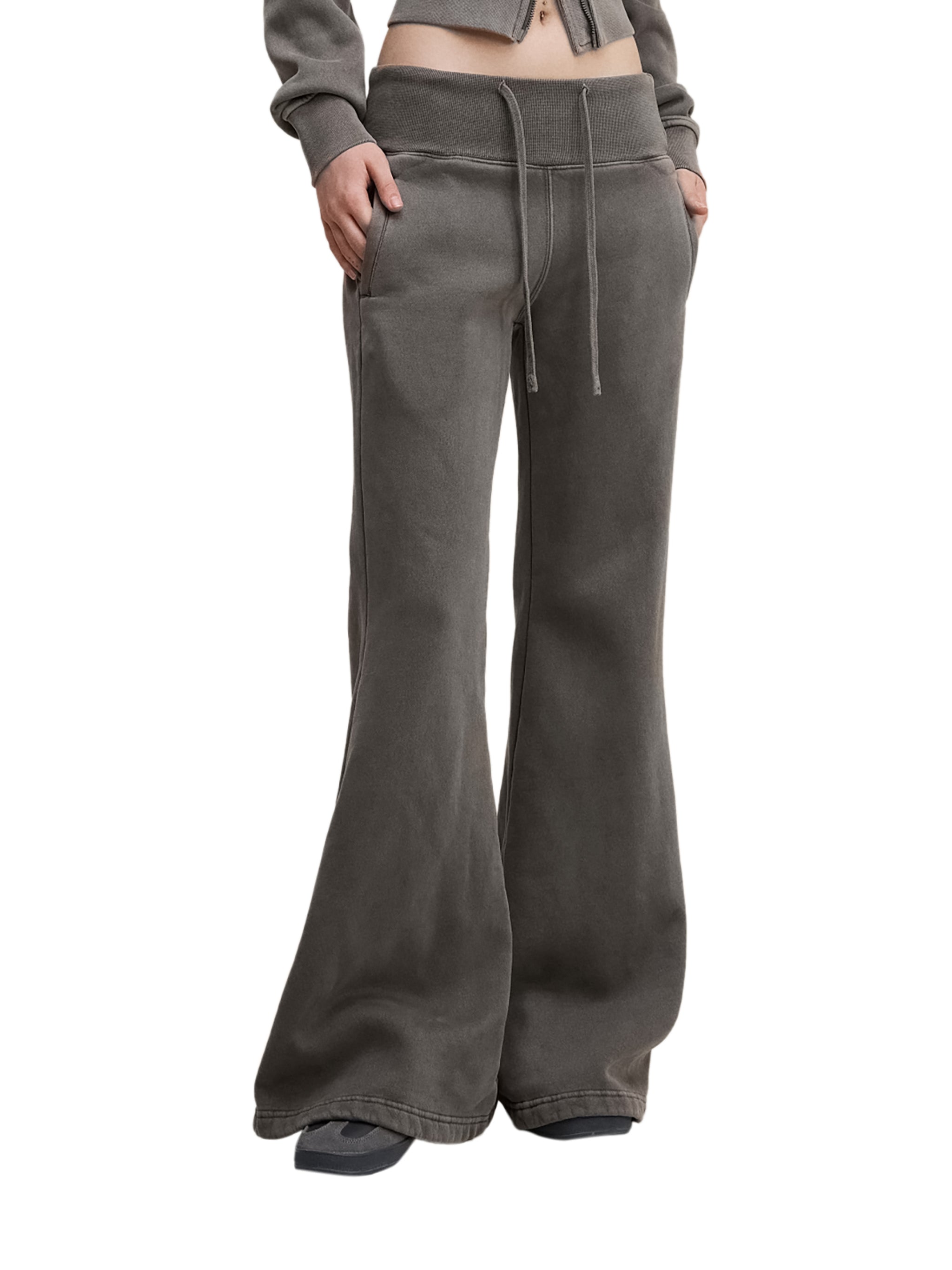 WOMEN'S VINTAGE WASHED FLARED PANTS