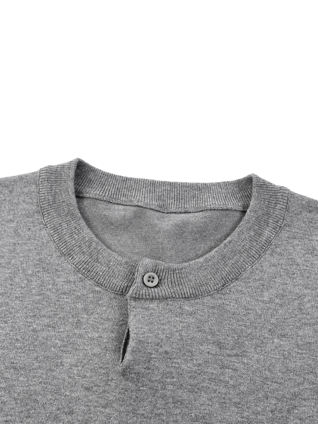 100% COTTON KNIT HENLEY