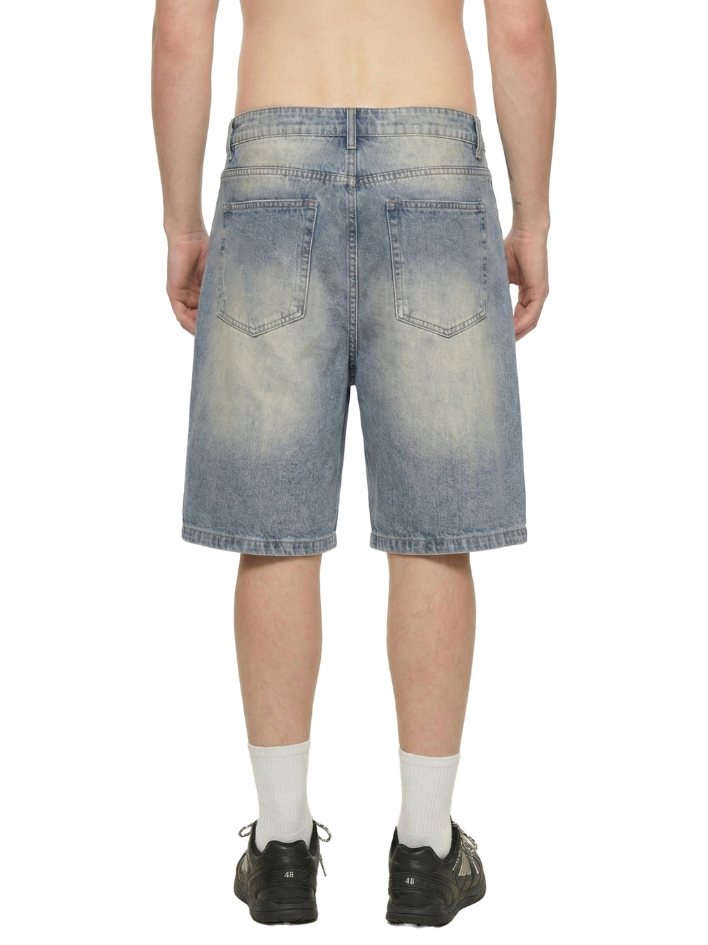 DENIM REPAIR SHORTS