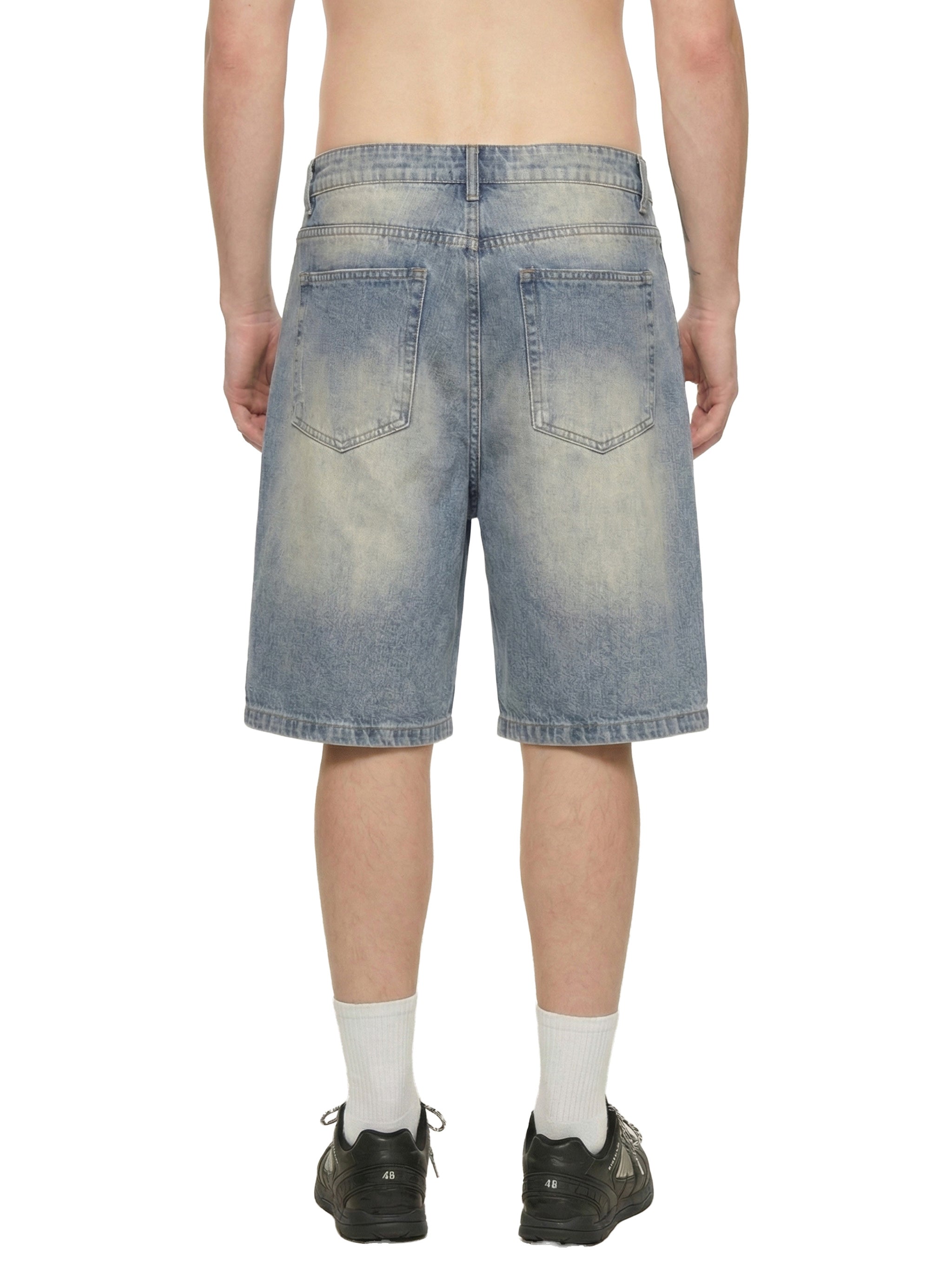 DENIM REPAIR SHORTS
