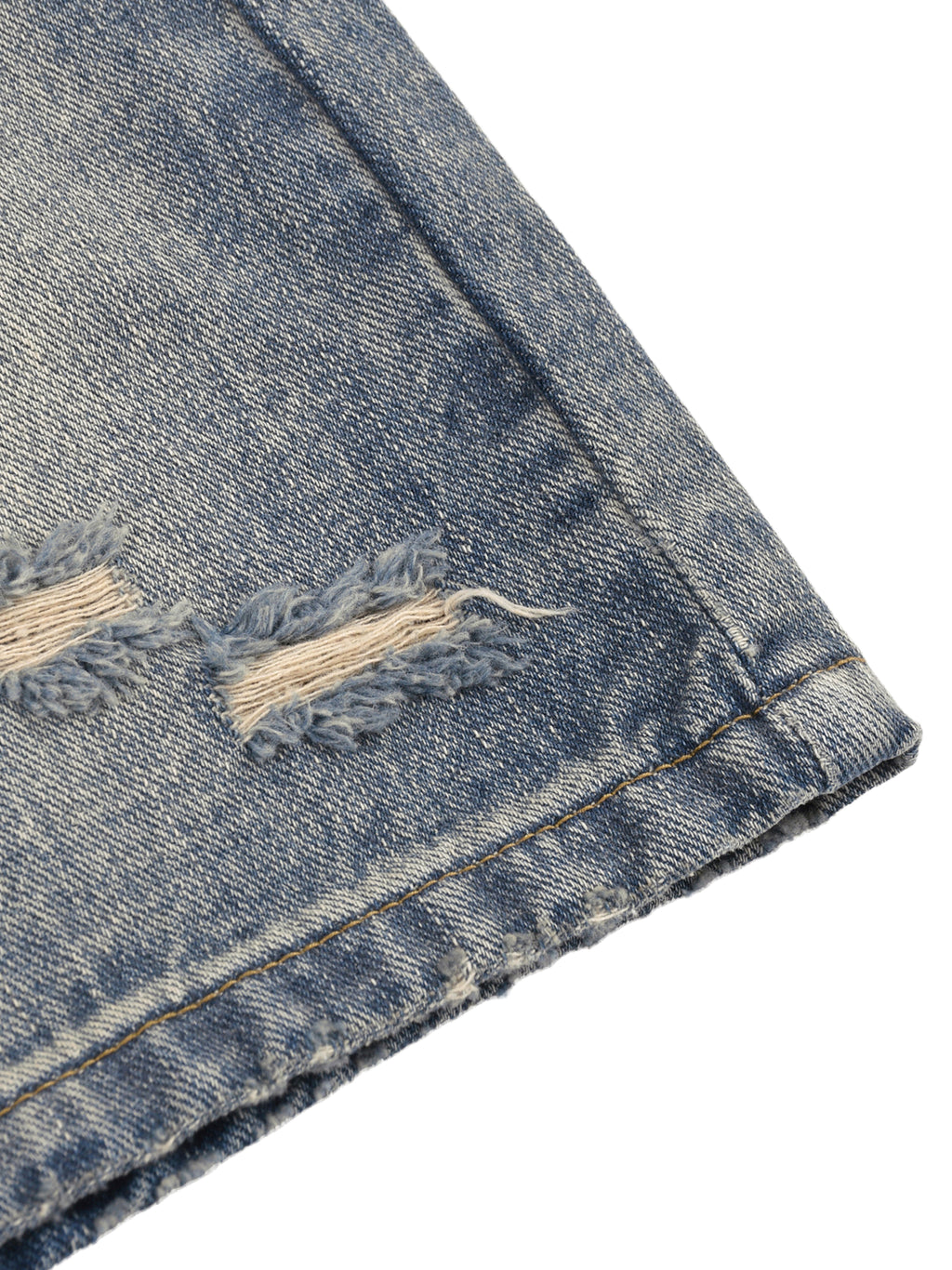 DENIM REPAIR SHORTS