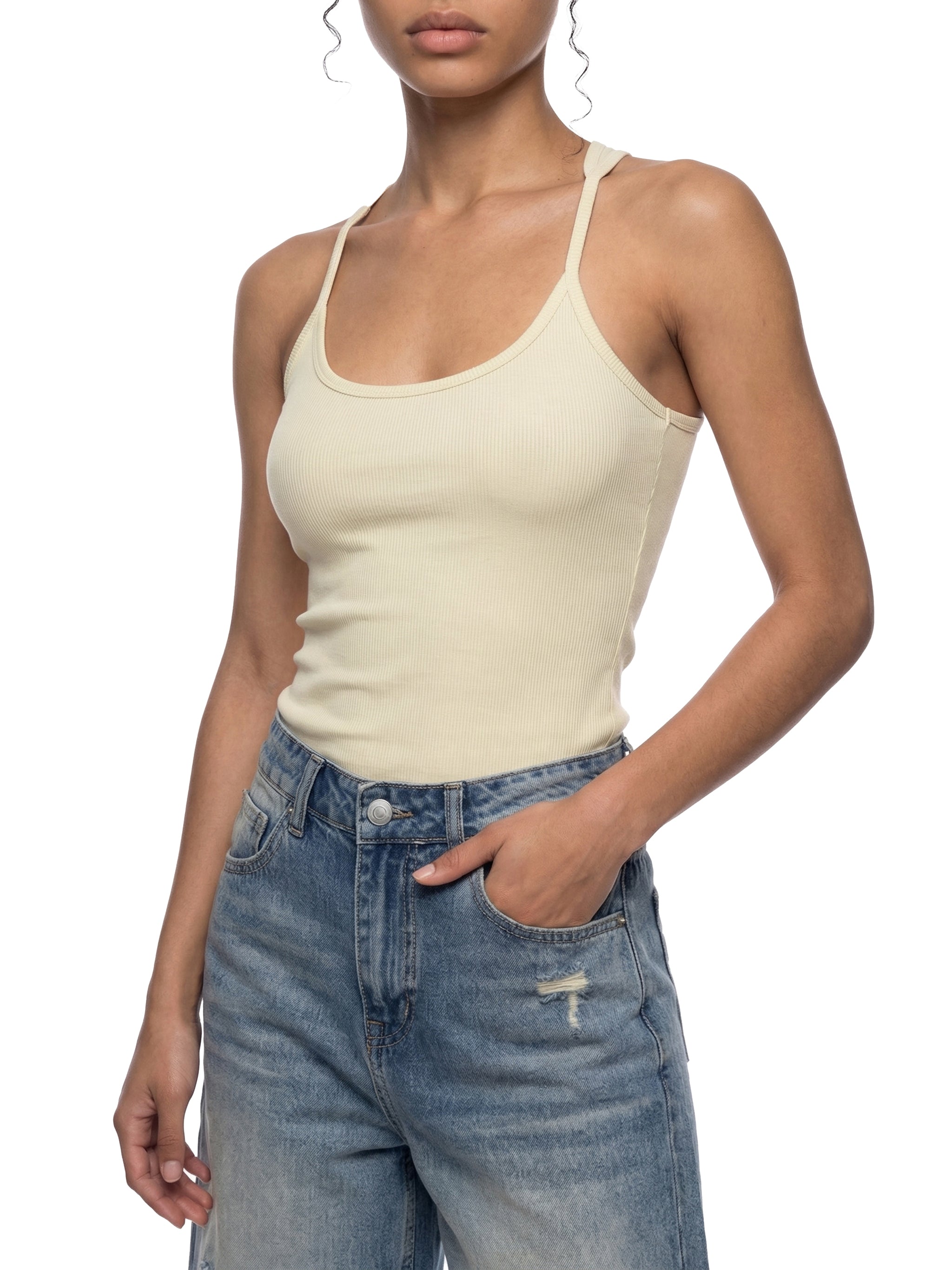 WOMEN'S RIBBED TANK TOP