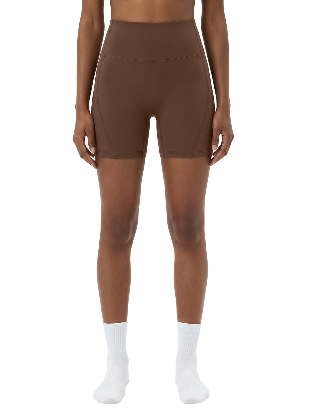 WOMEN'S HIGH WAISTED POCKET BICKER SHORTS