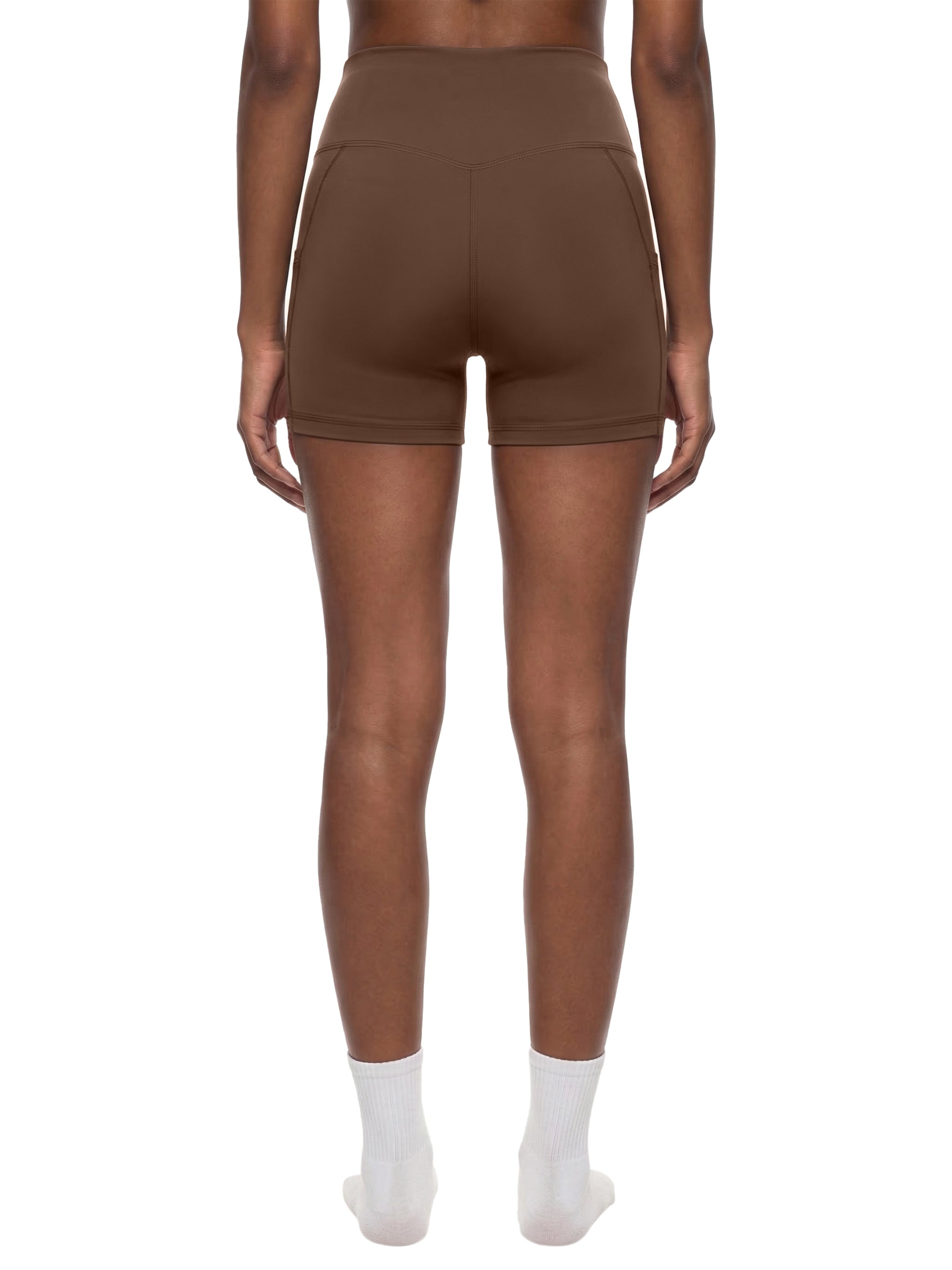 WOMEN'S HIGH WAISTED POCKET BICKER SHORTS