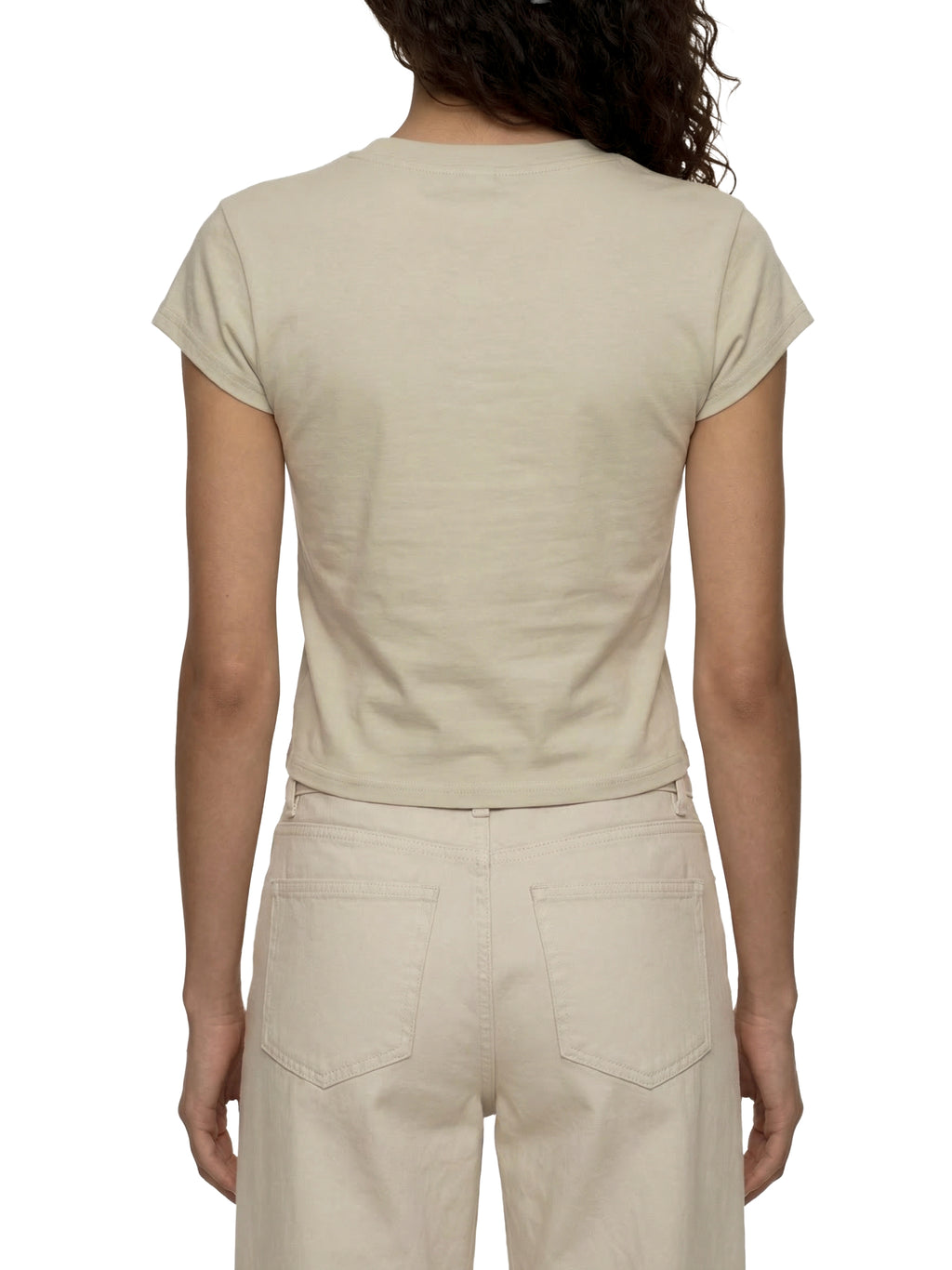 WOMEN'S SLIM CROPPED T-SHIRT