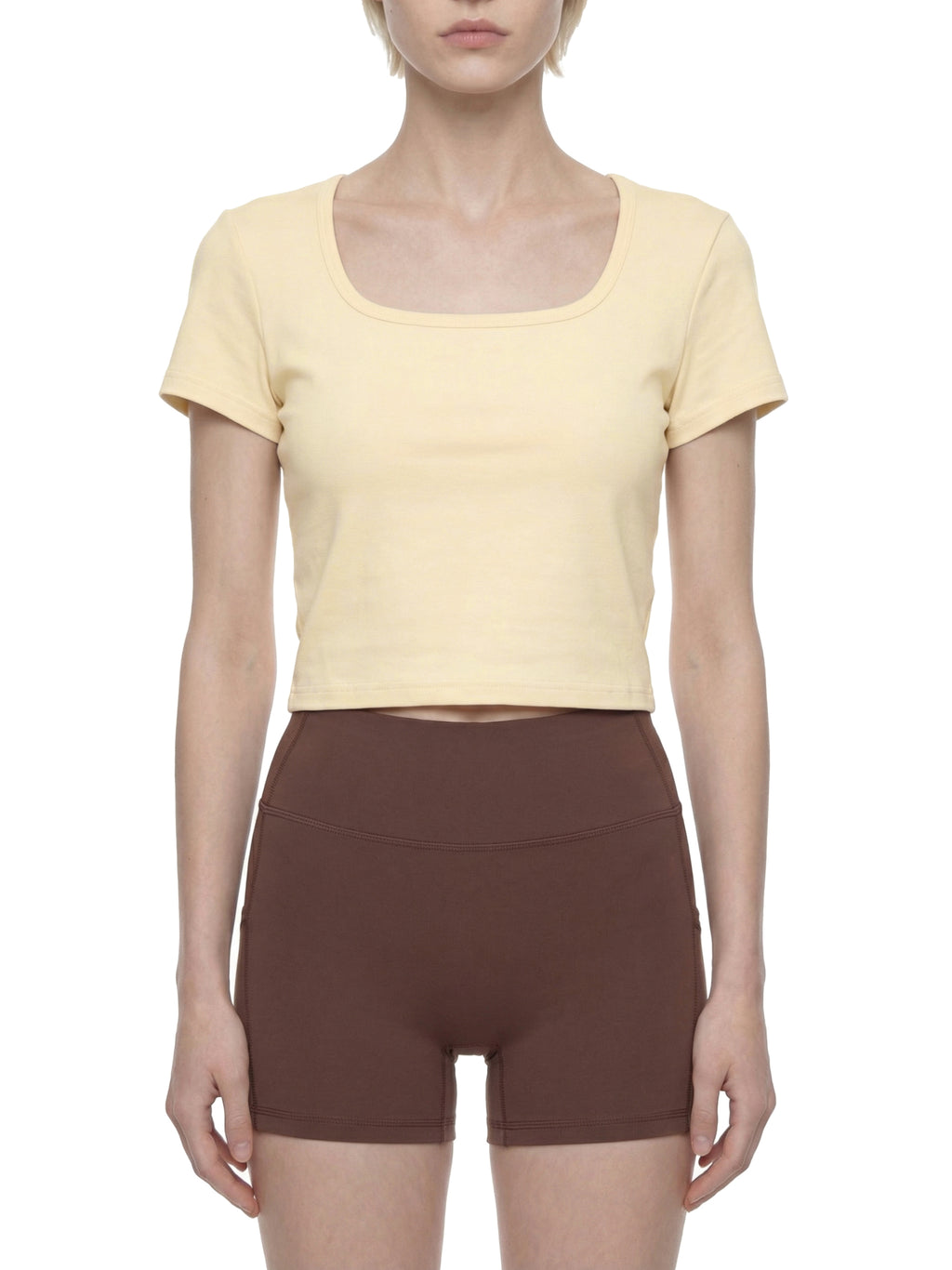 WOMEN'S SQUARE NECK CROP TOP