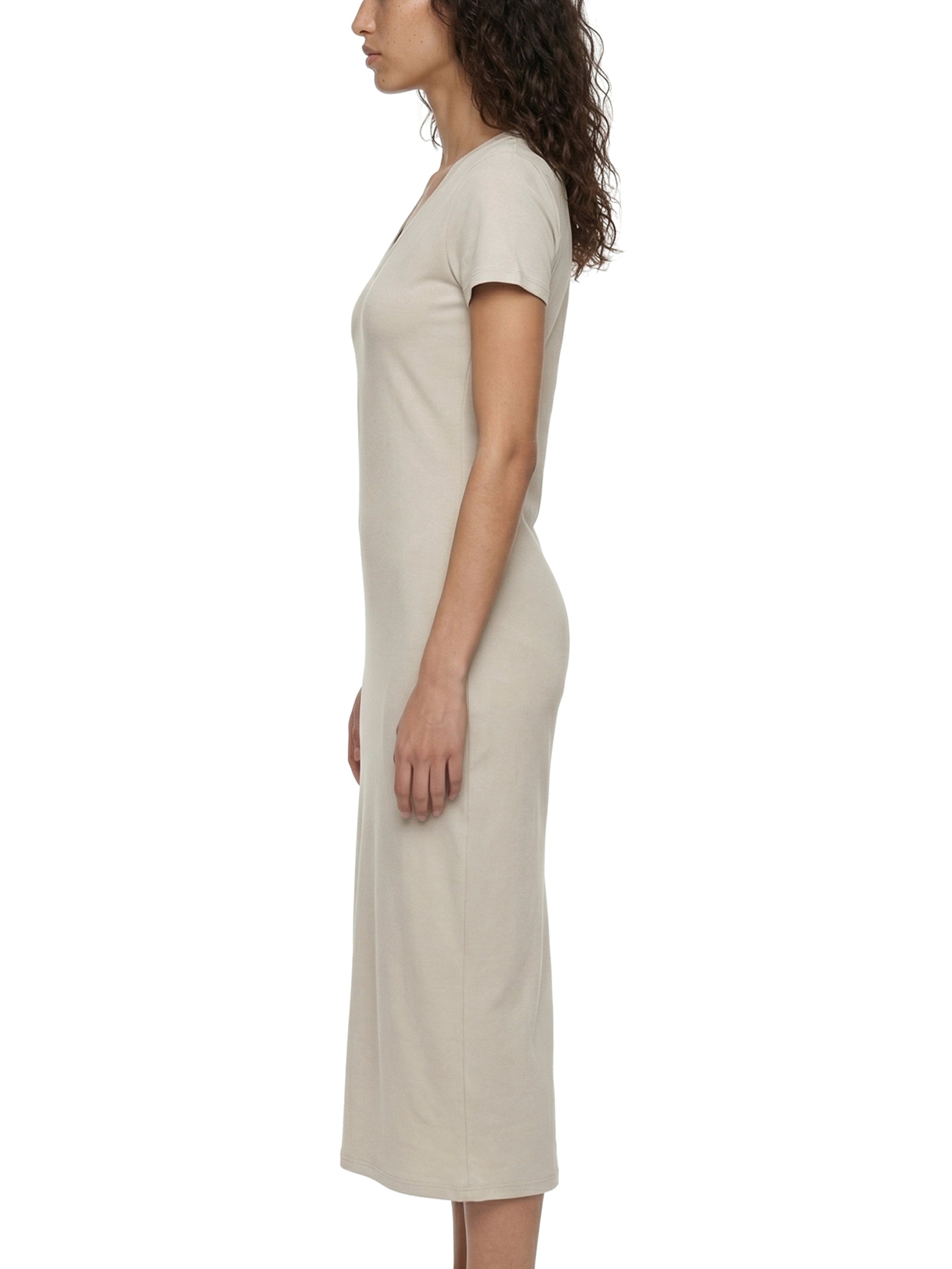 WOMEN'S V-NECK LONG DRESS