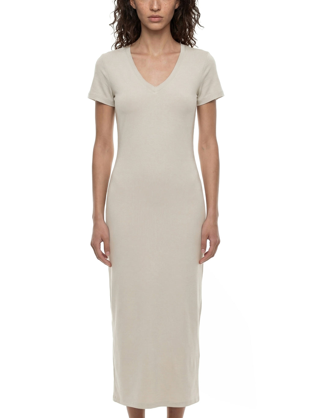WOMEN'S V-NECK LONG DRESS