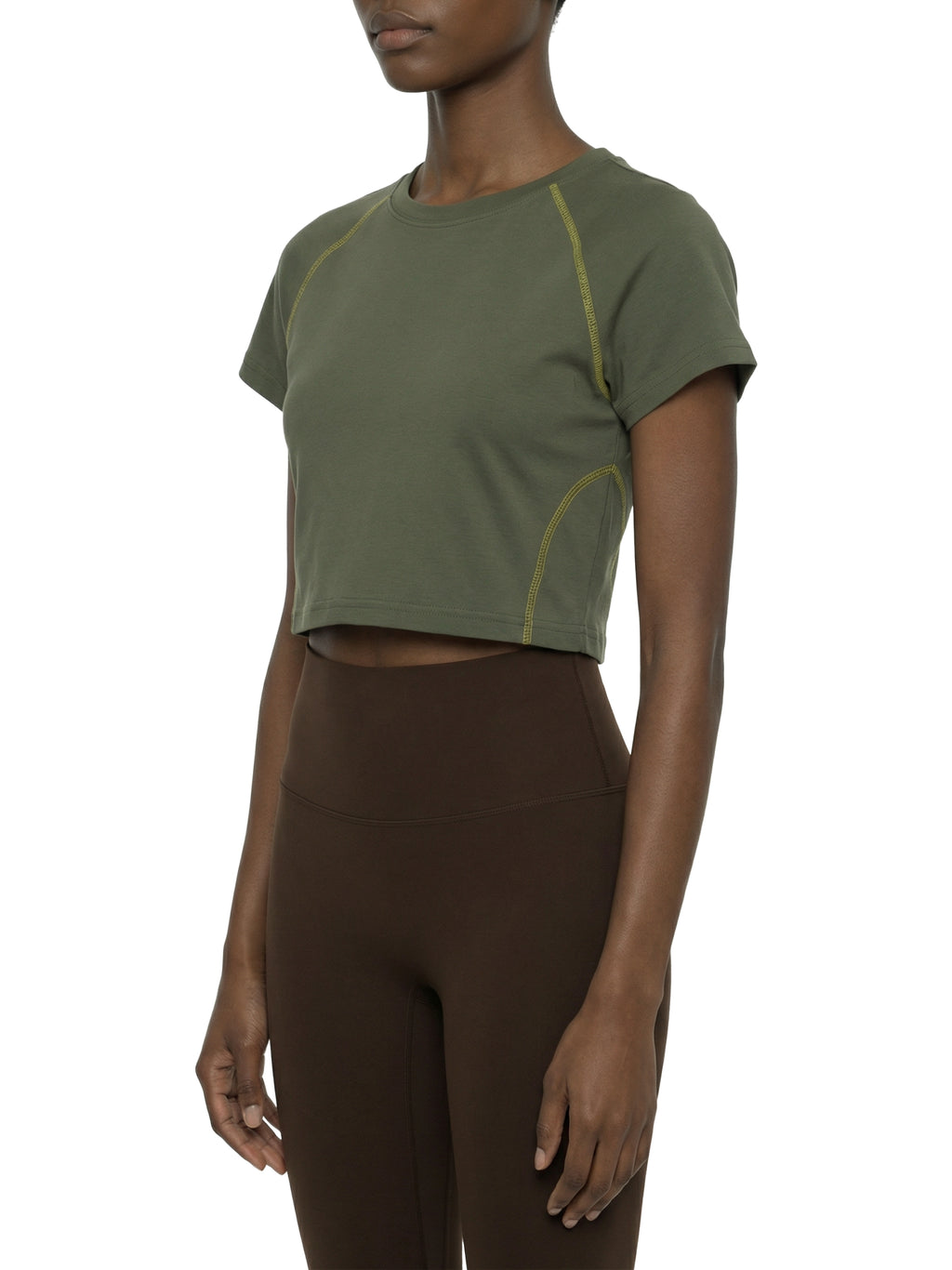 WOMEN'S RAGLAN STITCH CROP TOP