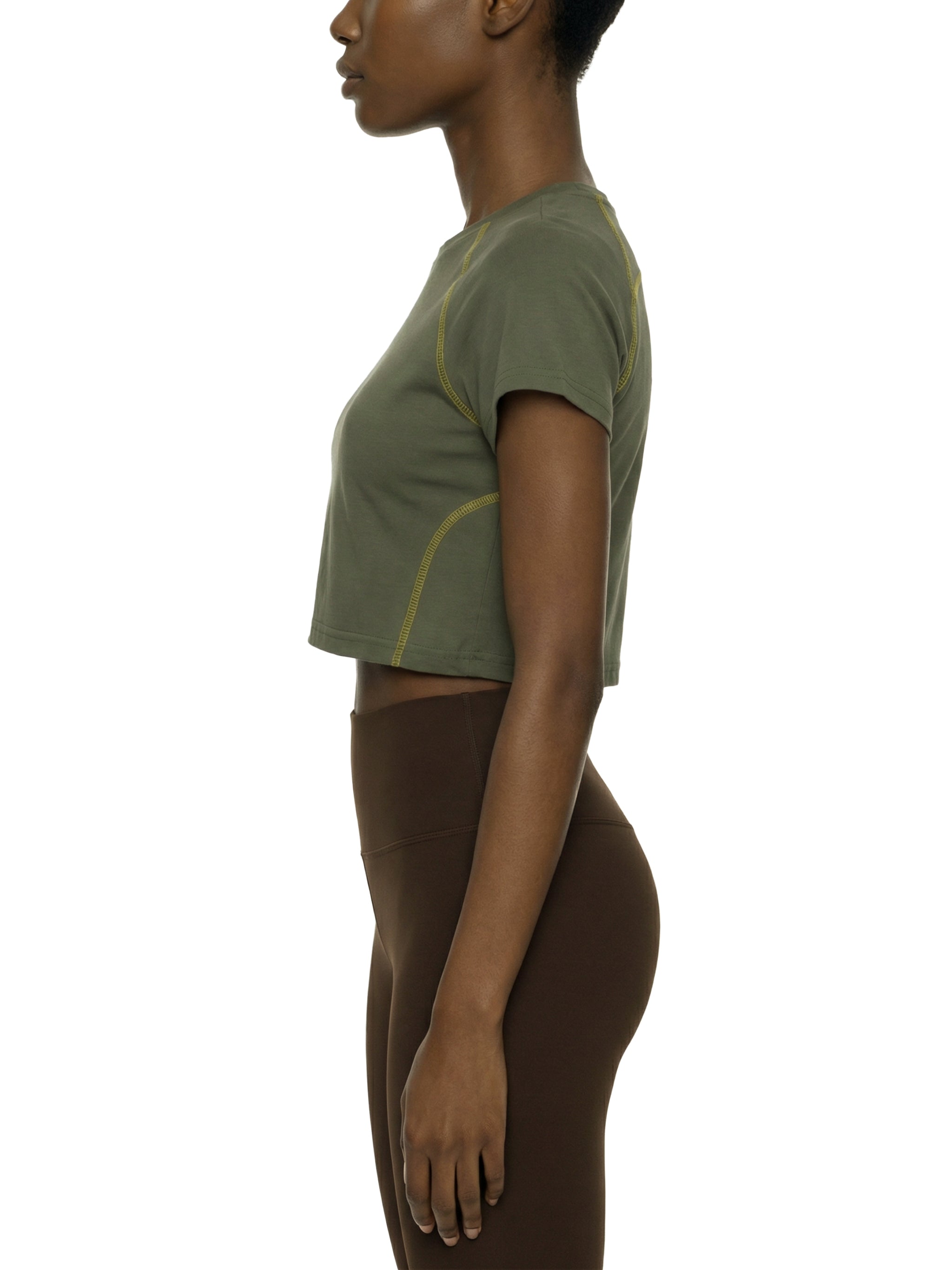 WOMEN'S RAGLAN STITCH CROP TOP