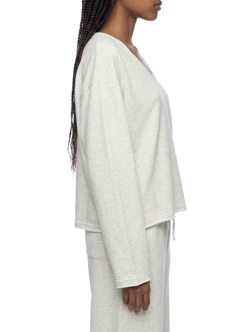 WOMEN'S RAW HEM LONGSLEEVE