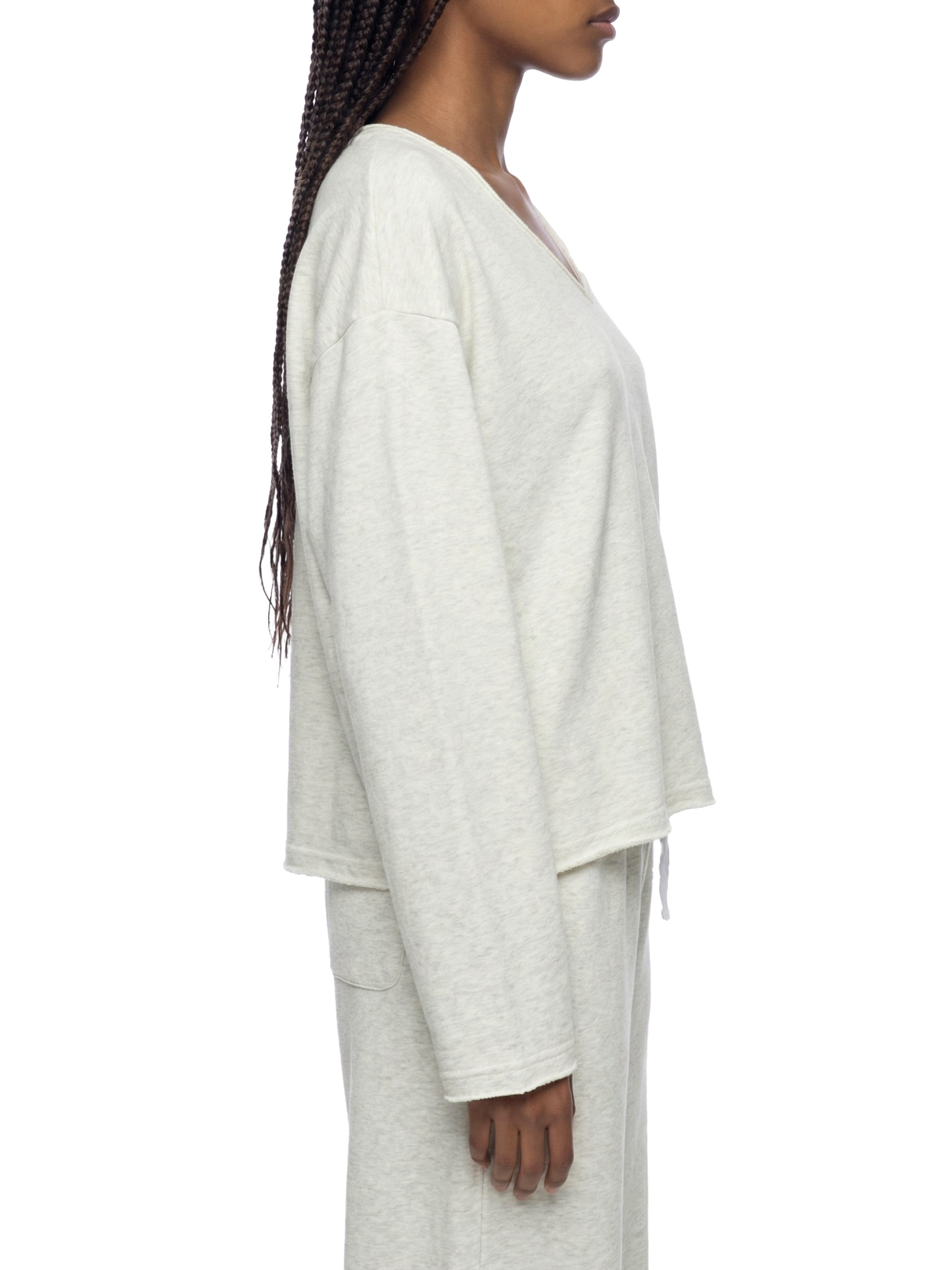 WOMEN'S RAW HEM LONGSLEEVE