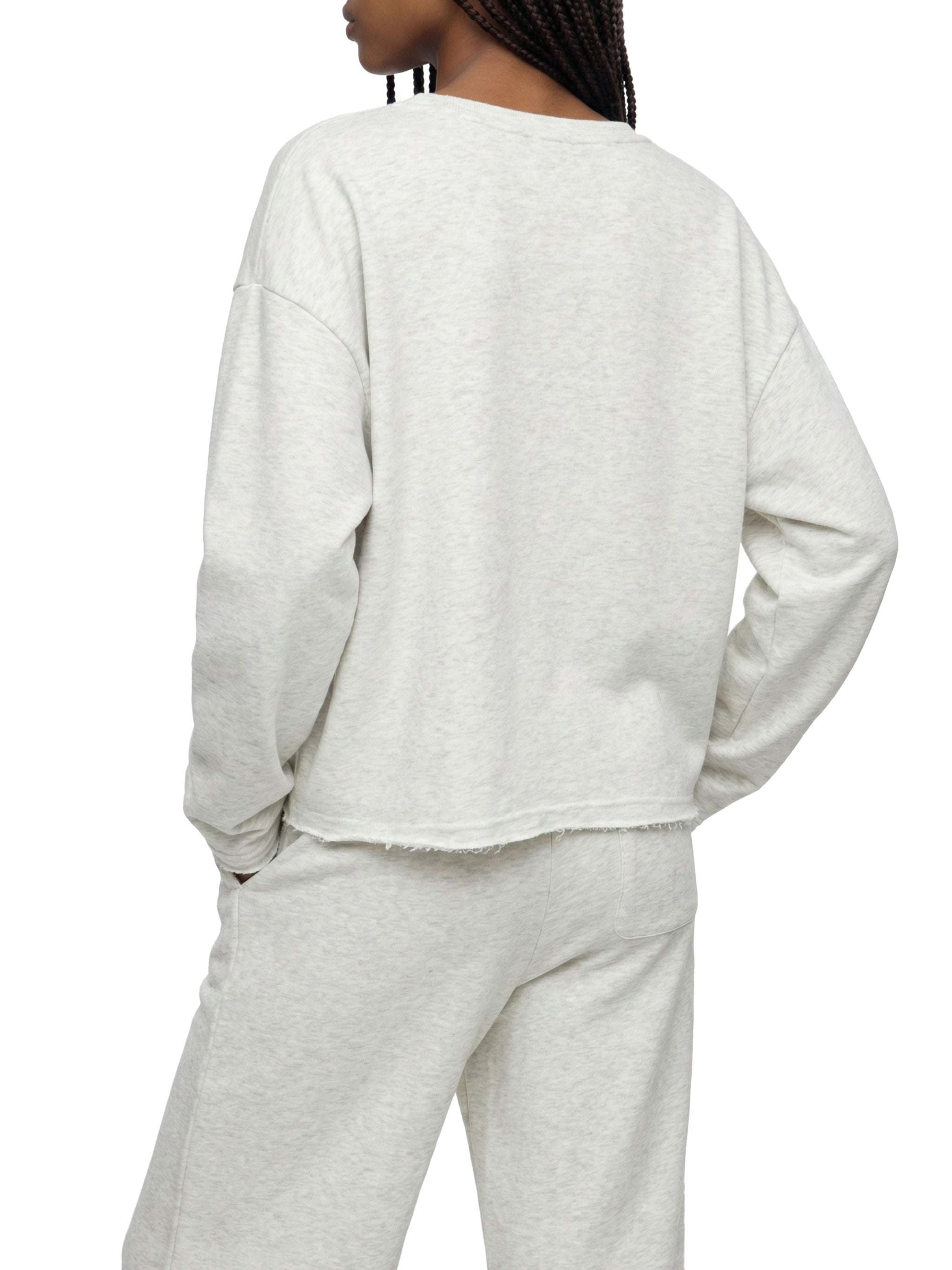 WOMEN'S RAW HEM LONGSLEEVE