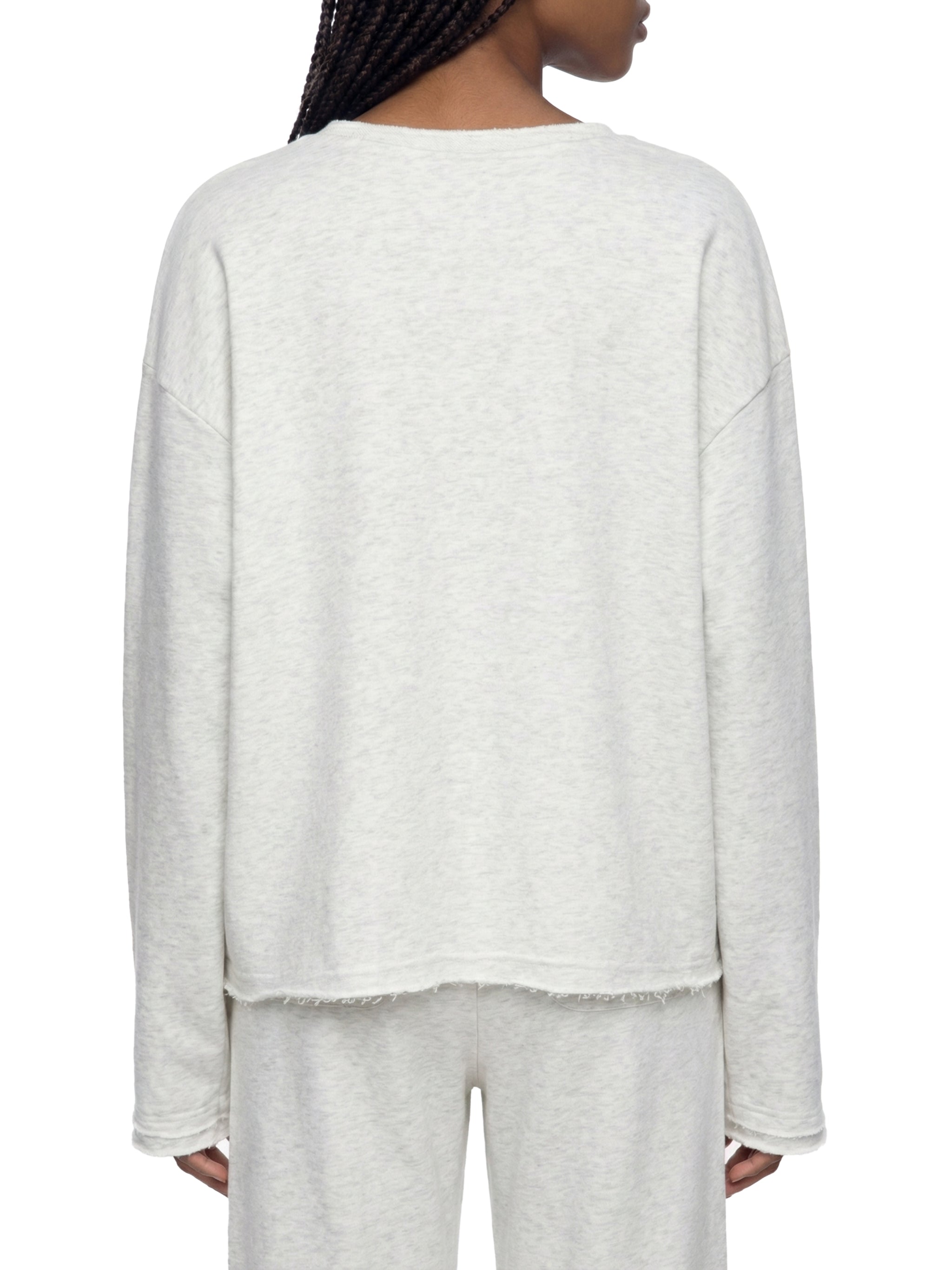 WOMEN'S RAW HEM LONGSLEEVE