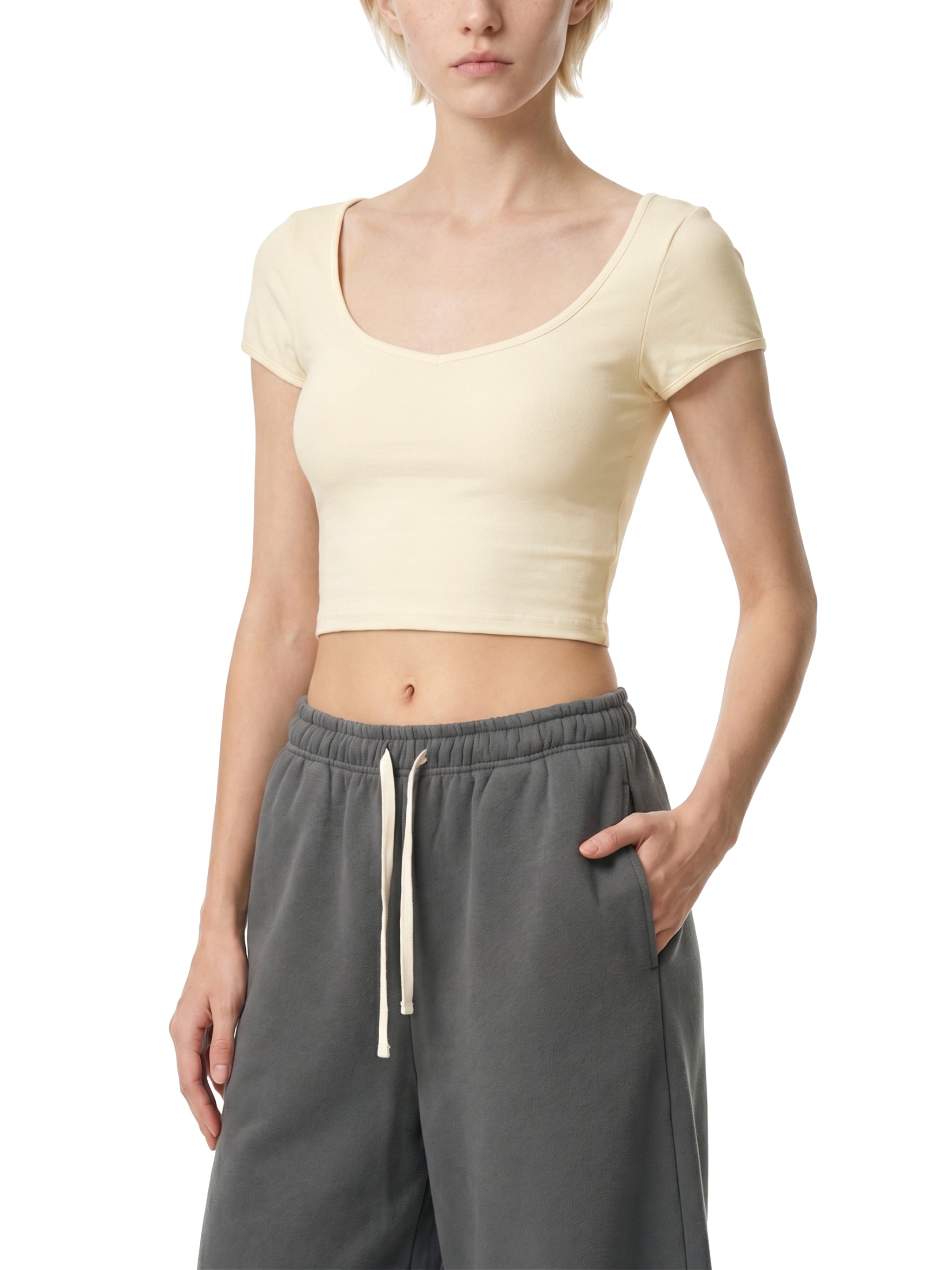 WOMEN'S SLIM CROP TOP