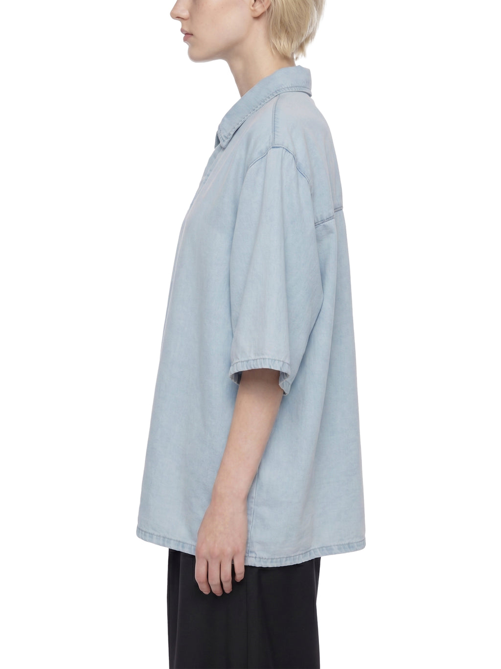 VINTAGE WASHED LYOCELL BUTTON UP