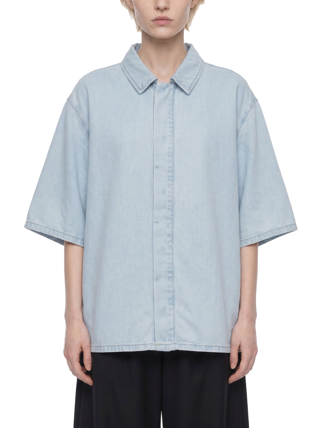 VINTAGE WASHED LYOCELL BUTTON UP