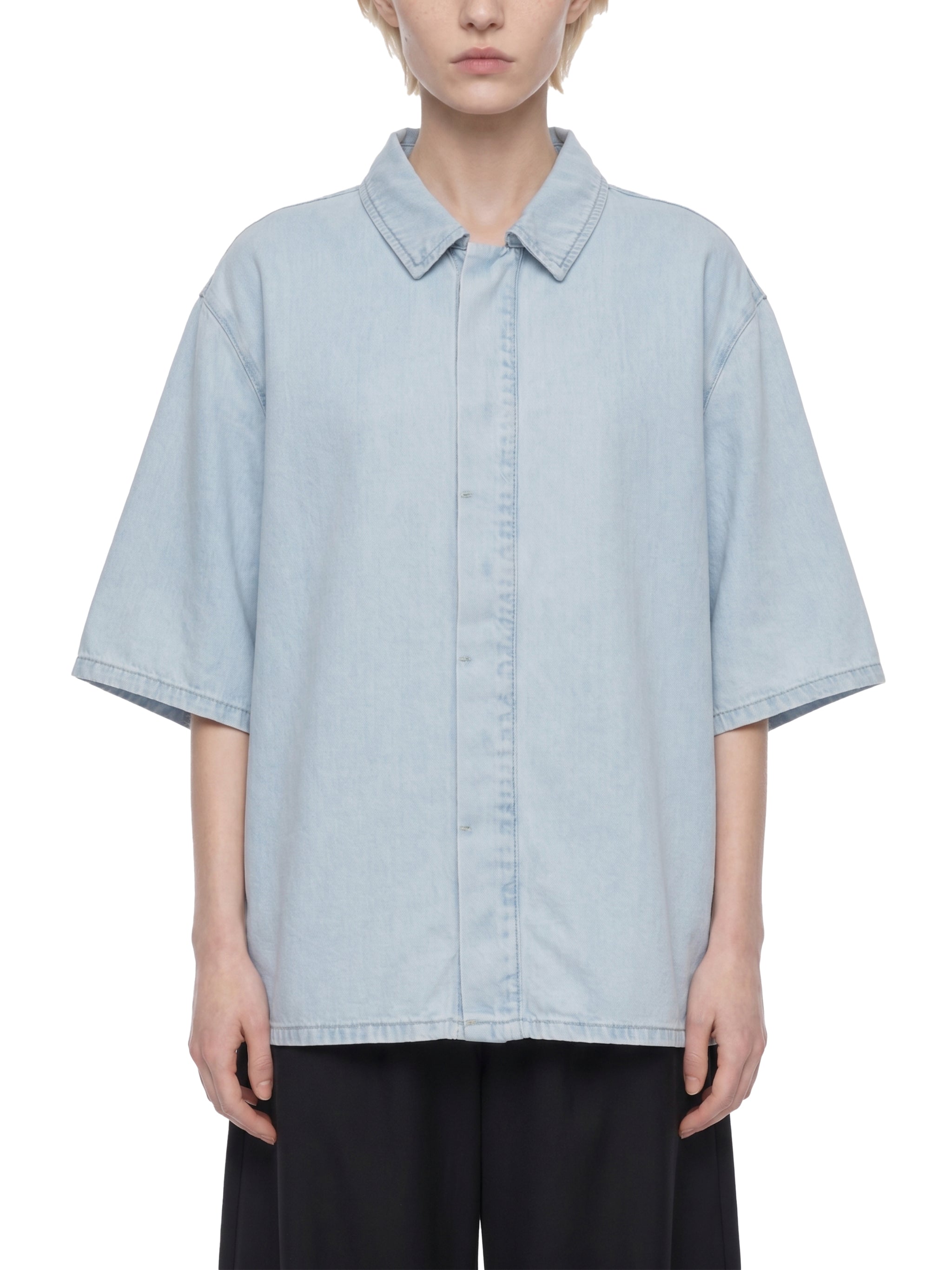 VINTAGE WASHED LYOCELL BUTTON UP