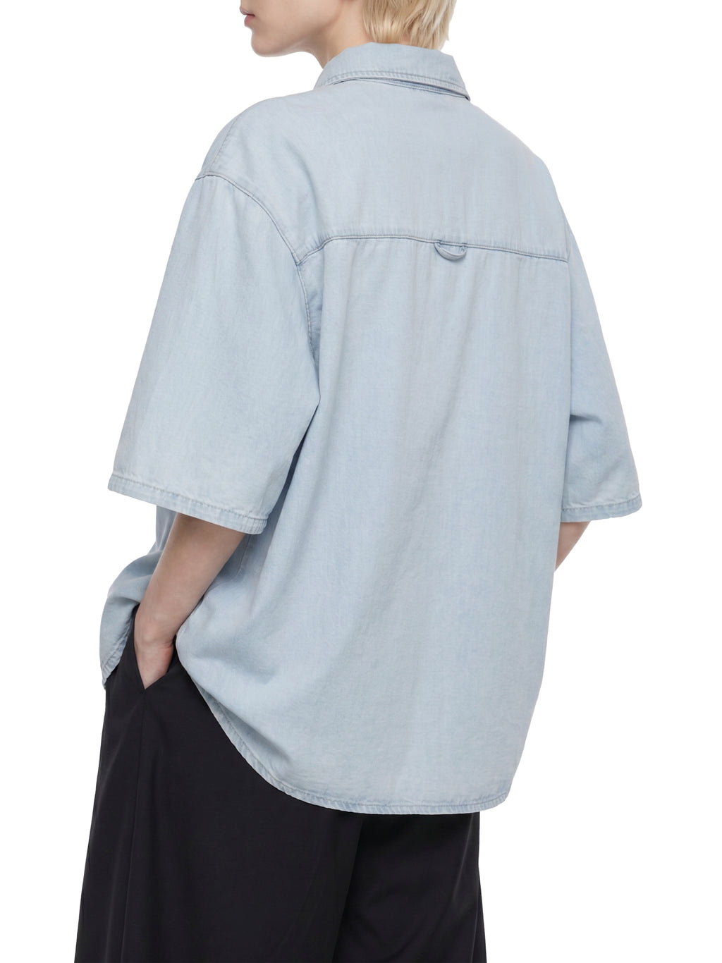 VINTAGE WASHED LYOCELL BUTTON UP