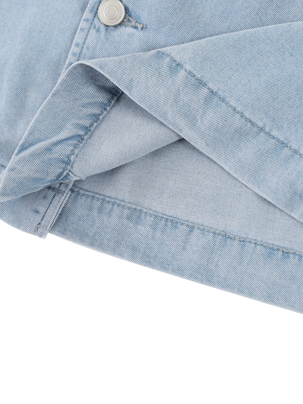 WOMEN'S 100% LYOCELL CROPPED BUTTON UP