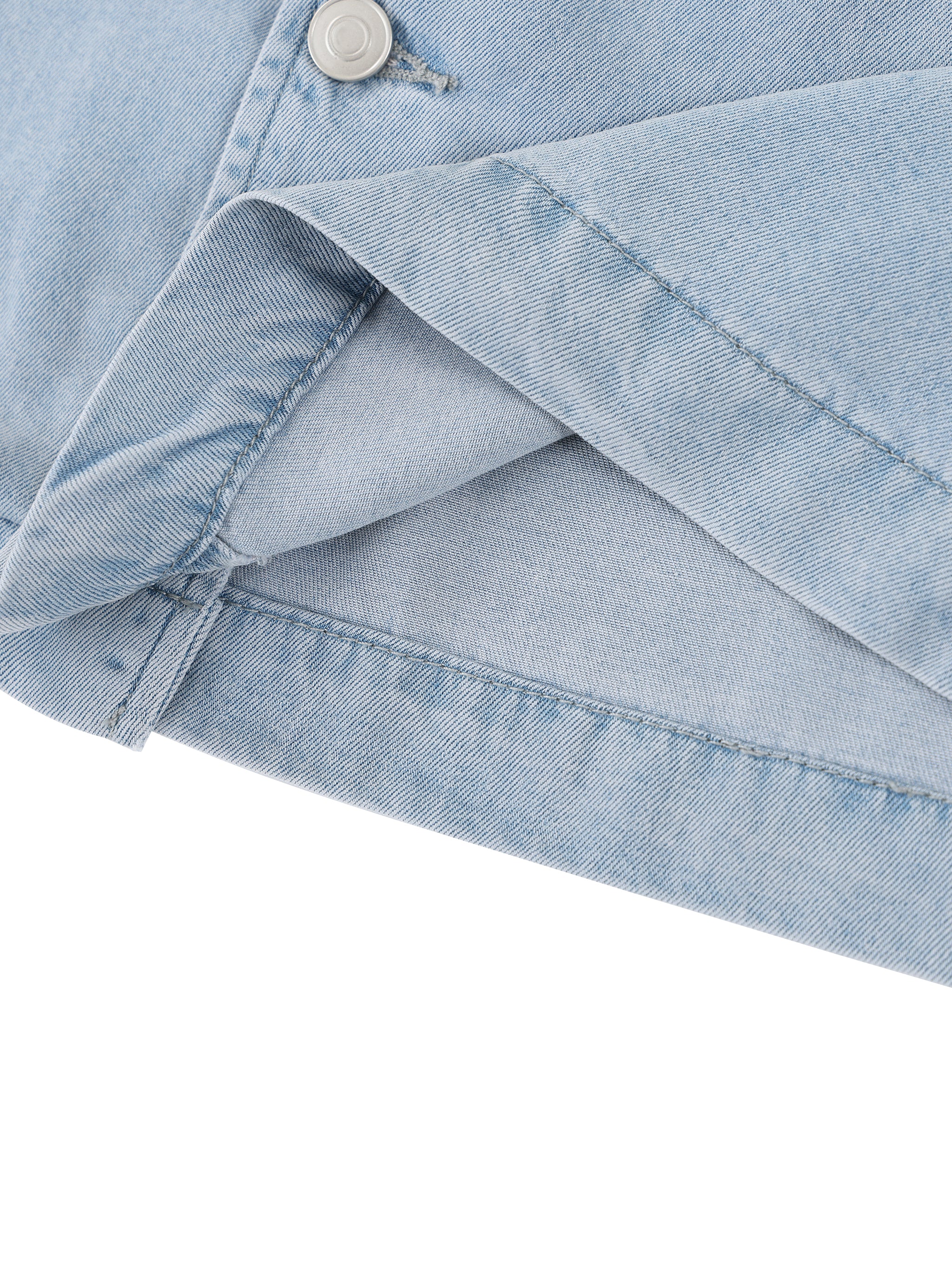 WOMEN'S 100% LYOCELL CROPPED BUTTON UP
