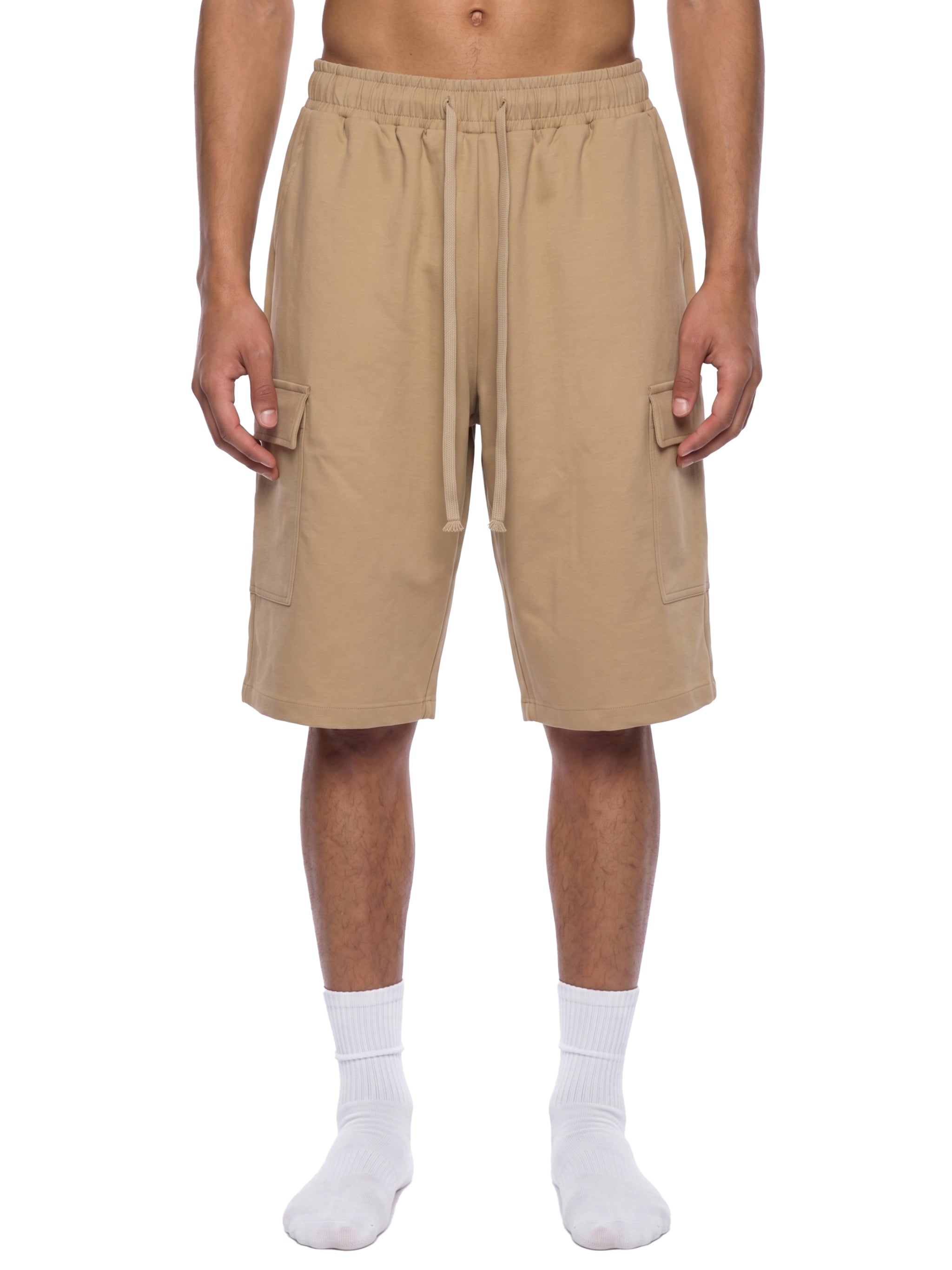 DRAWSTRING CARGO SHORTS