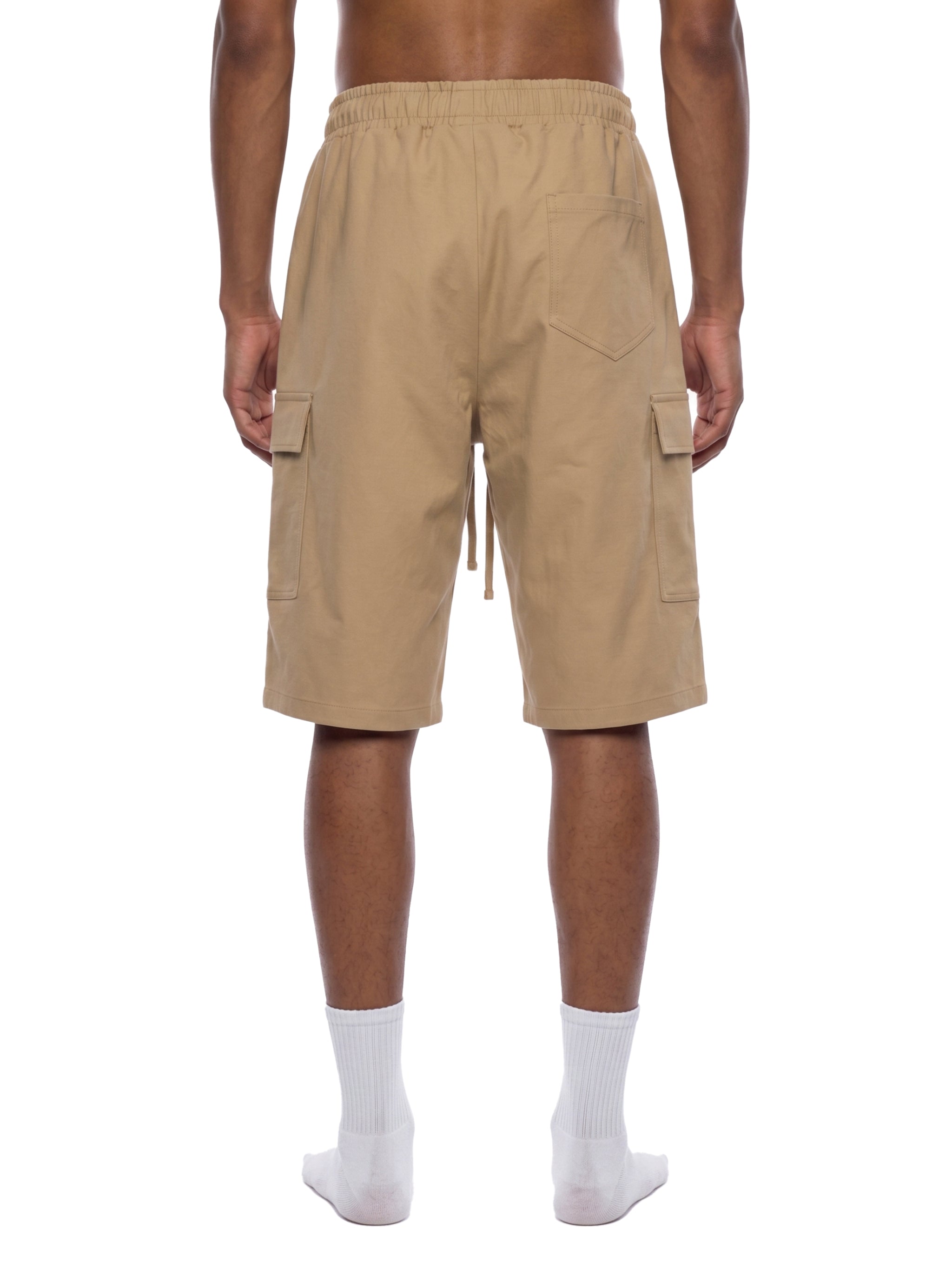 DRAWSTRING CARGO SHORTS