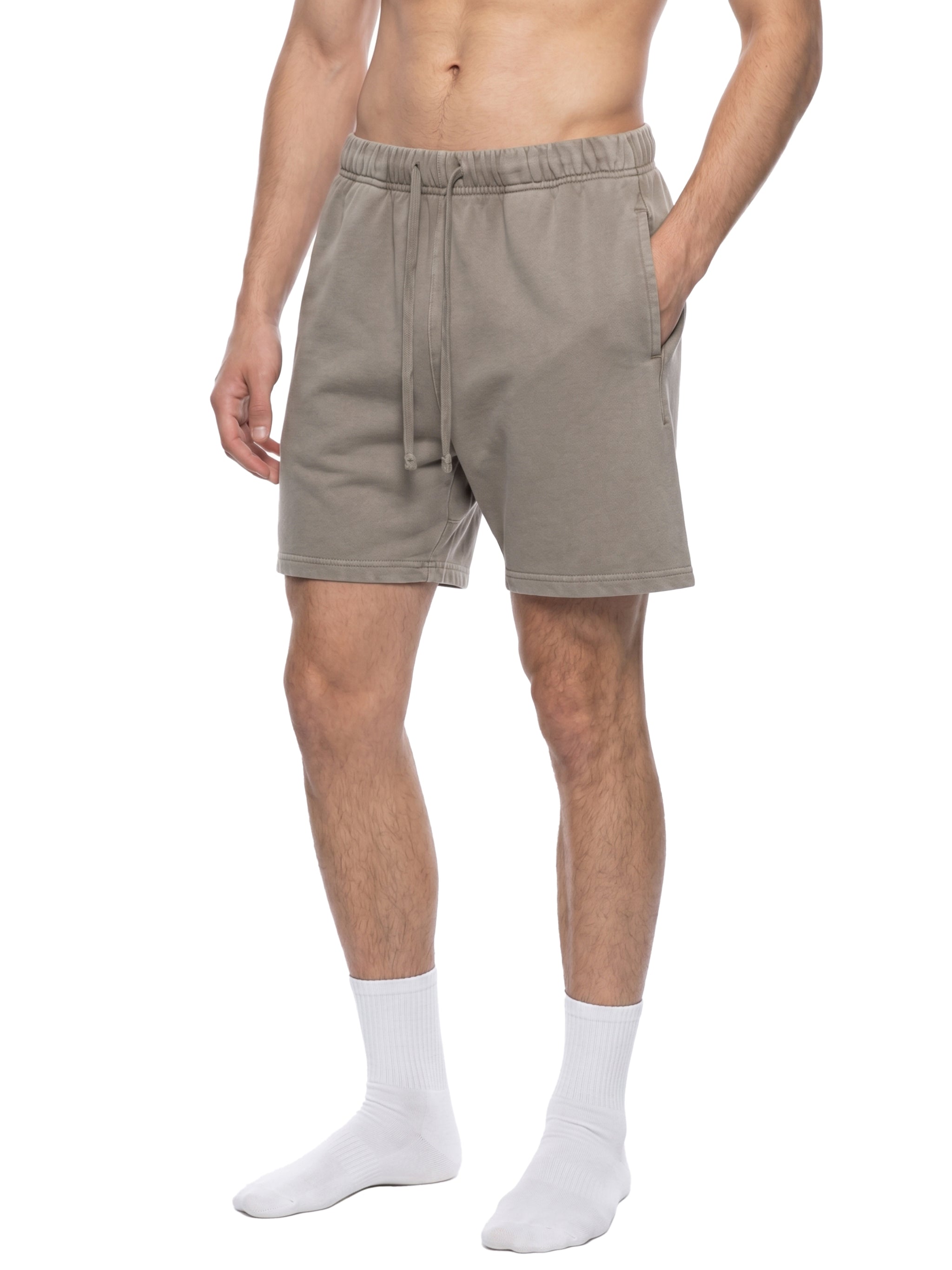 100% COTTON VINTAGE WASHED SHORTS