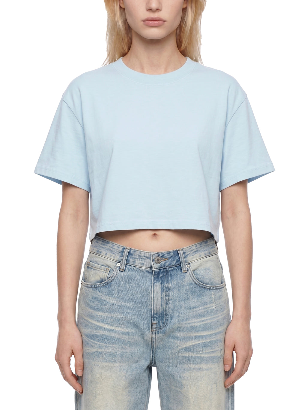 WOMEN'S MINERAL WASHED CROP TOP