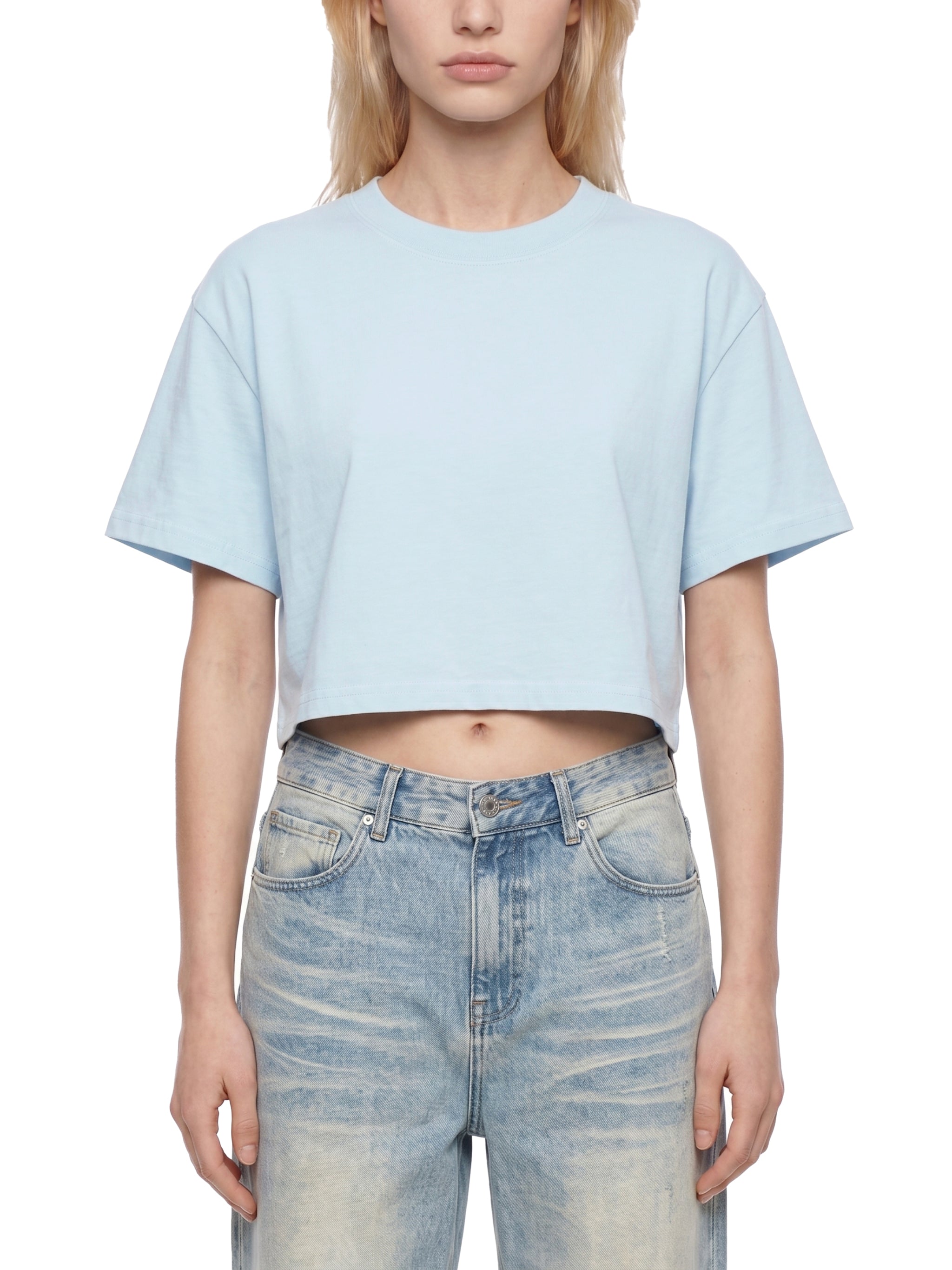 WOMEN'S MINERAL WASHED CROP TOP