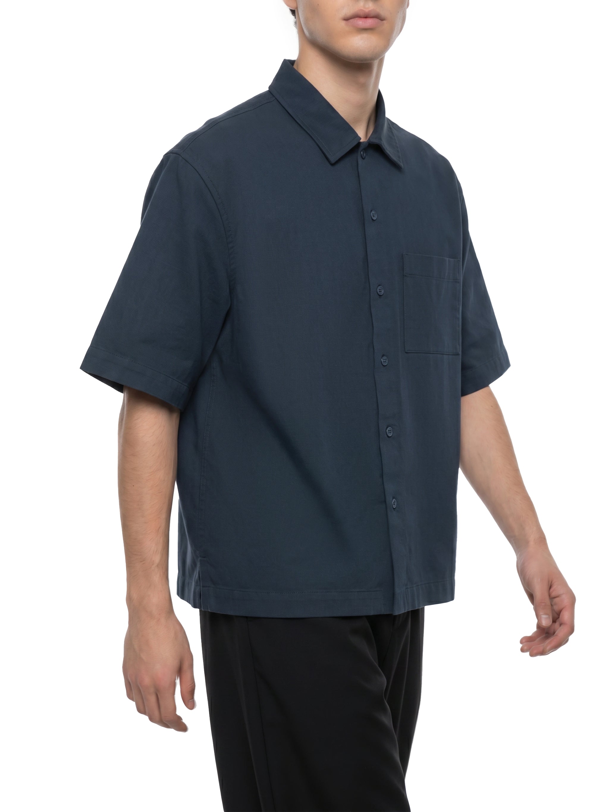100% COTTON POCKET BUTTON UP
